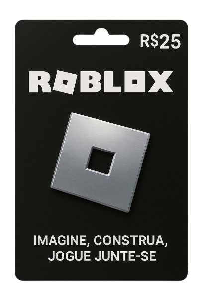Banner da conta 'Roblox R$25,00'